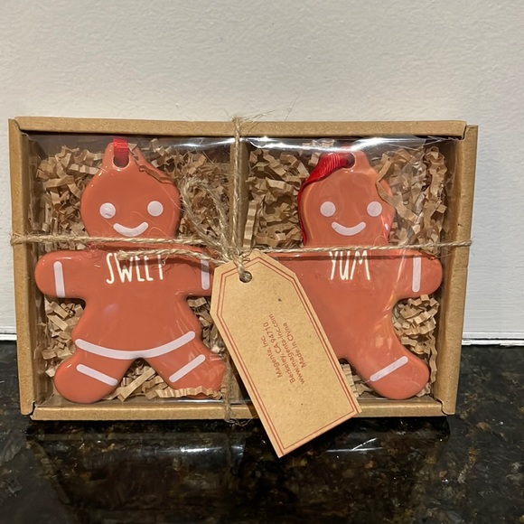 Rae Dunn - SWEET/YUM - ginger bread ornaments